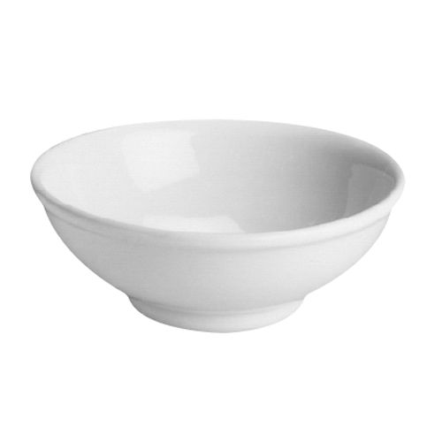 Hall&reg; China White 16 Oz. Footed Round Salad / Pasta Bowl