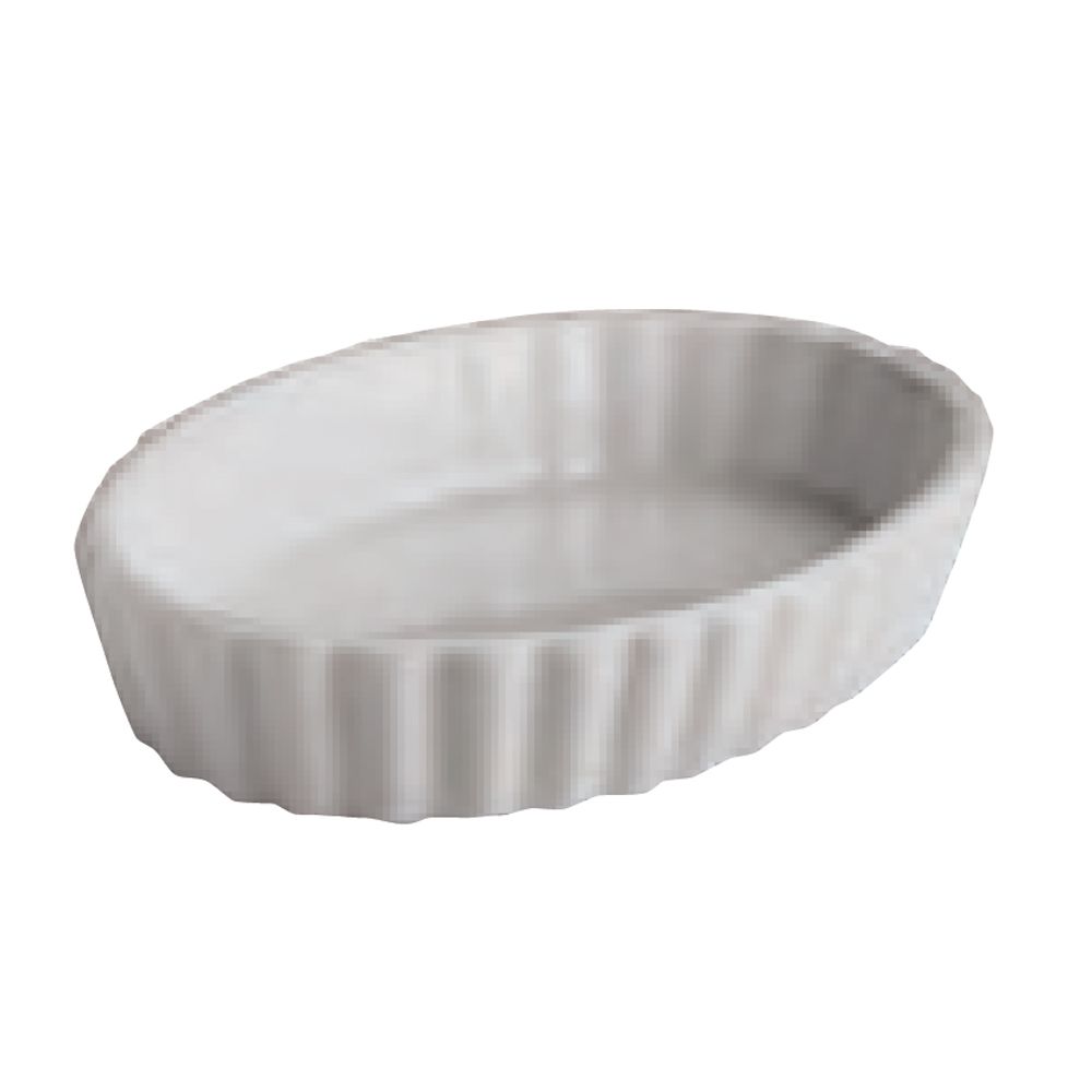 Hall&reg; China White 3 Oz. Fluted Souffle