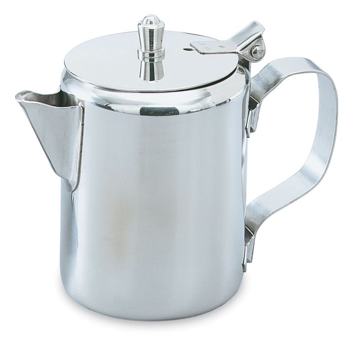 S/S 10 oz creamer with lid