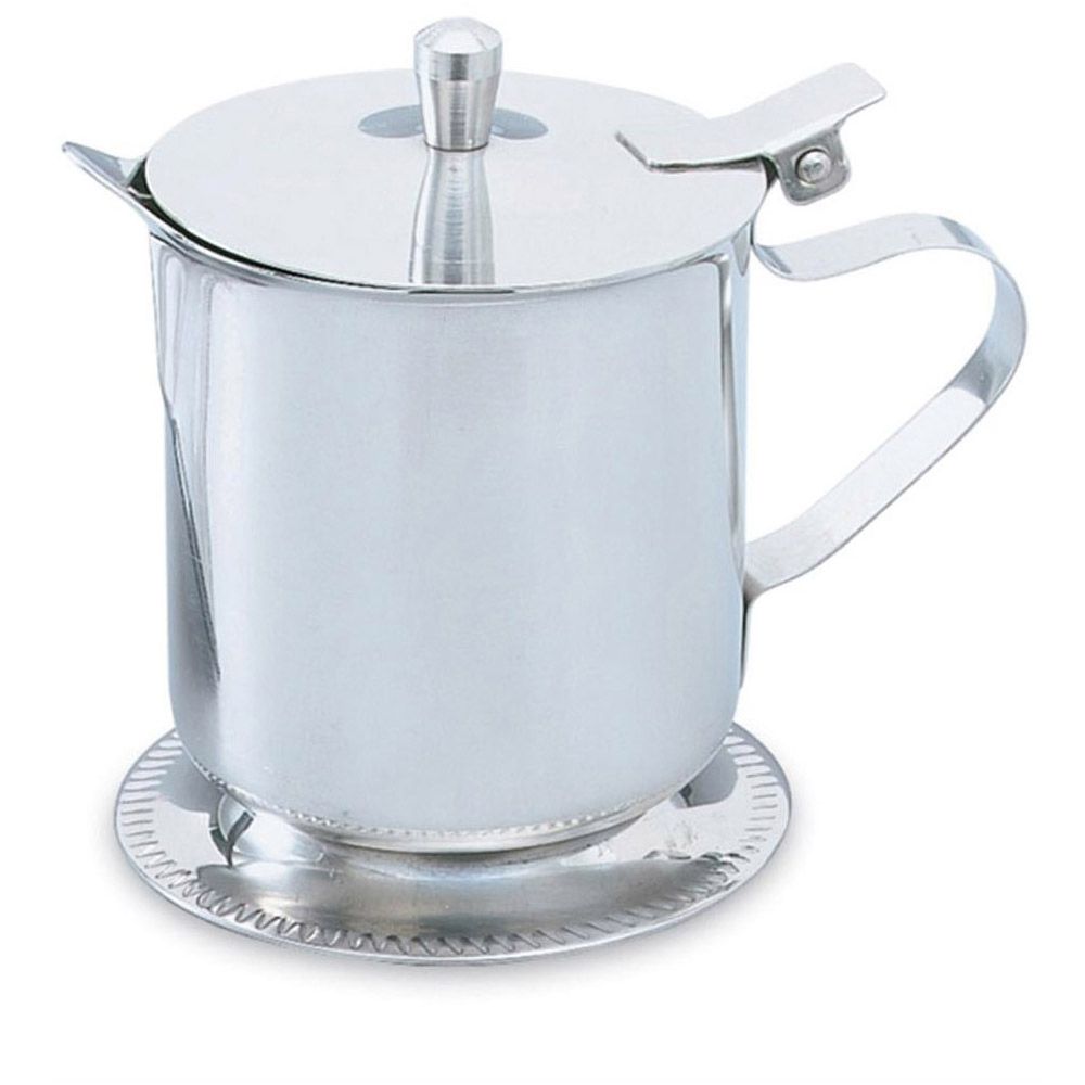 Mirror Finish S/S Creamer w/ Hinged Lid, 5 oz