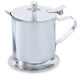 Mirror Finish S/S Creamer w/ Hinged Lid, 5 oz