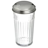 Carlisle Sugar Pourer w/ S/S Top, Clear, 12 oz