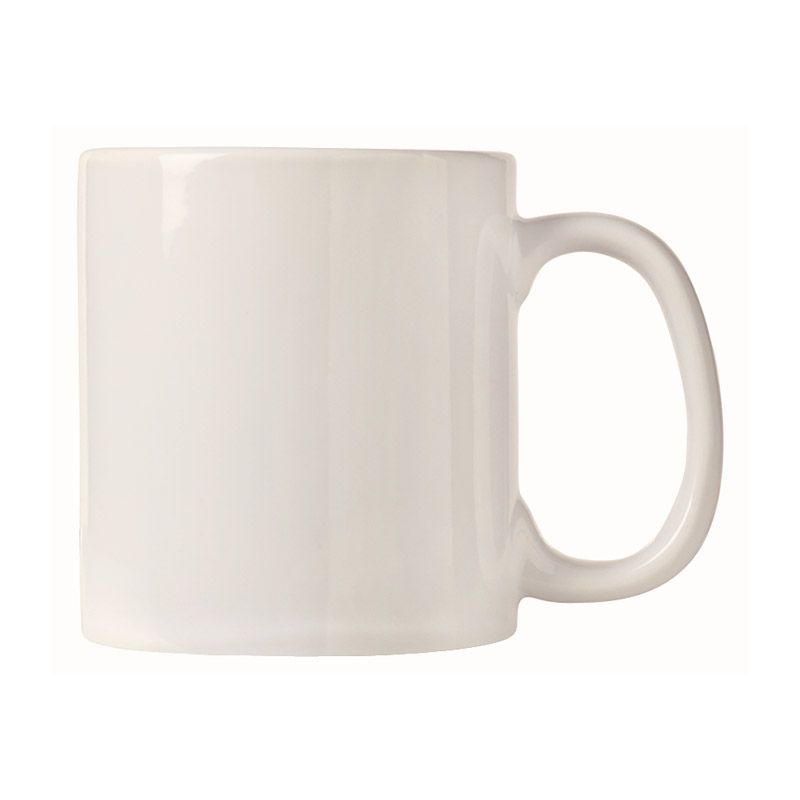 Bright White 16 oz Mug w/ C-Handle