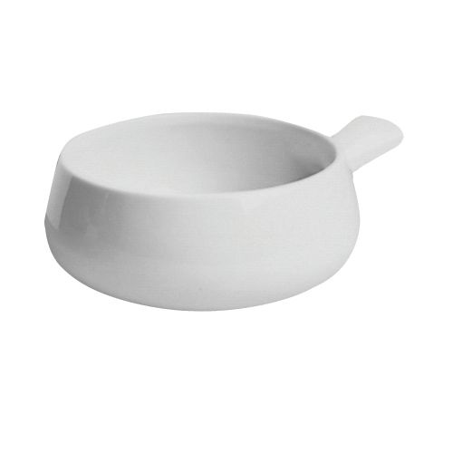 Hall&reg; China White 10 Oz. Side Handle Soup Bowl without Lid