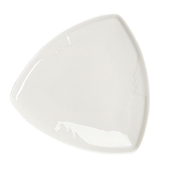 Homer Laughlin Ameriwhite&reg; Milford&reg; Triangle Salad Plate