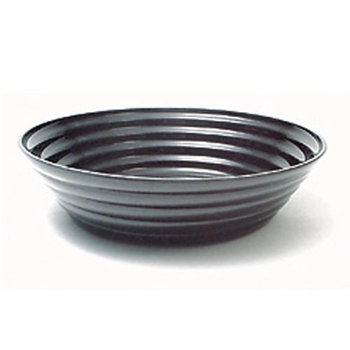 Delfin 2.5 Qt. Black Round Spiral Ring Bowl