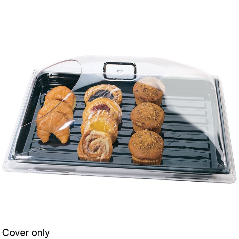 Cambro Clear Camwear&reg; Dome Cover w/ End Cut