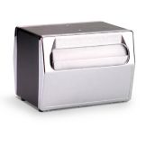 Traex&reg; Chrome and Black Napkin Dispenser