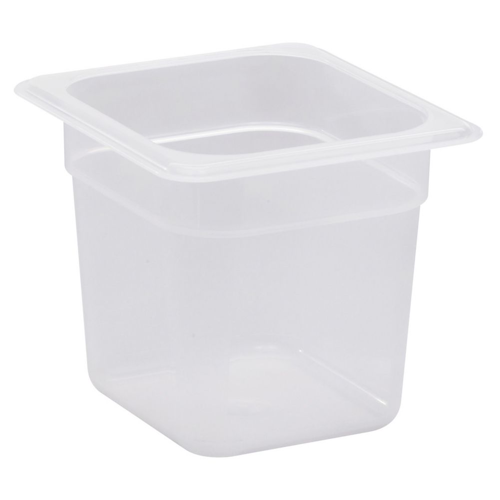 Cambro Translucent 1/6 Size Food Pan, 6" H