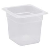 Cambro Translucent 1/6 Size Food Pan, 6" H