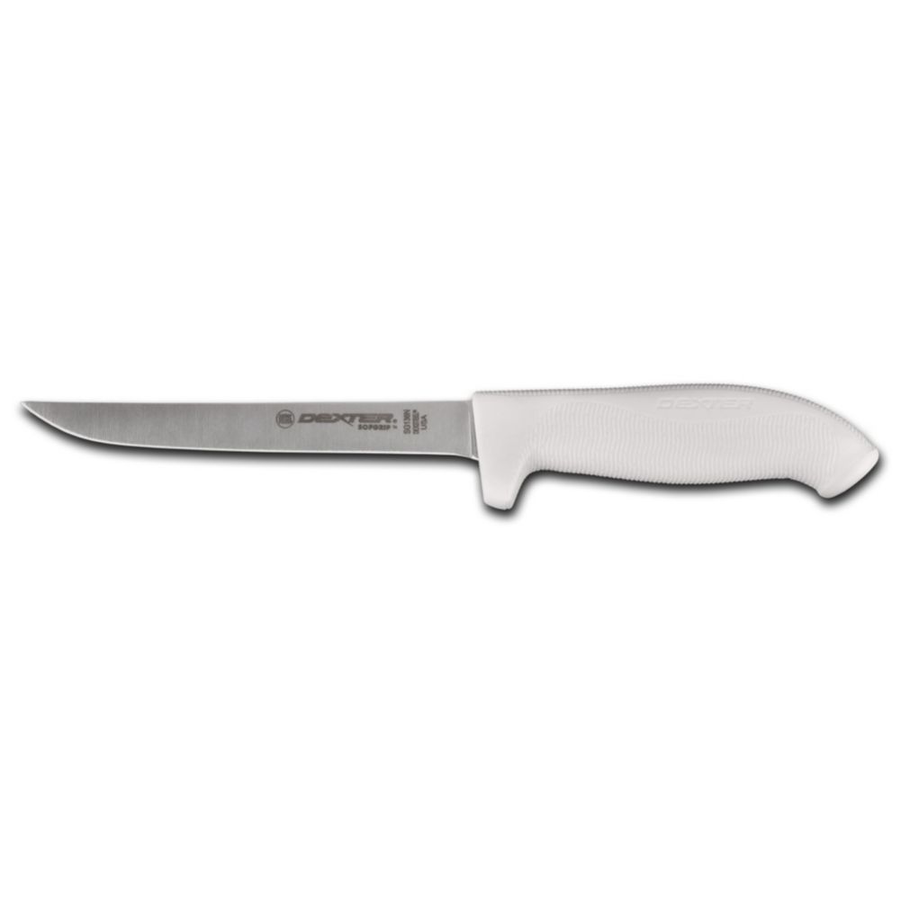 Dexter Russell SofGrip 6" Narrow Boning Knife w/ White Handle