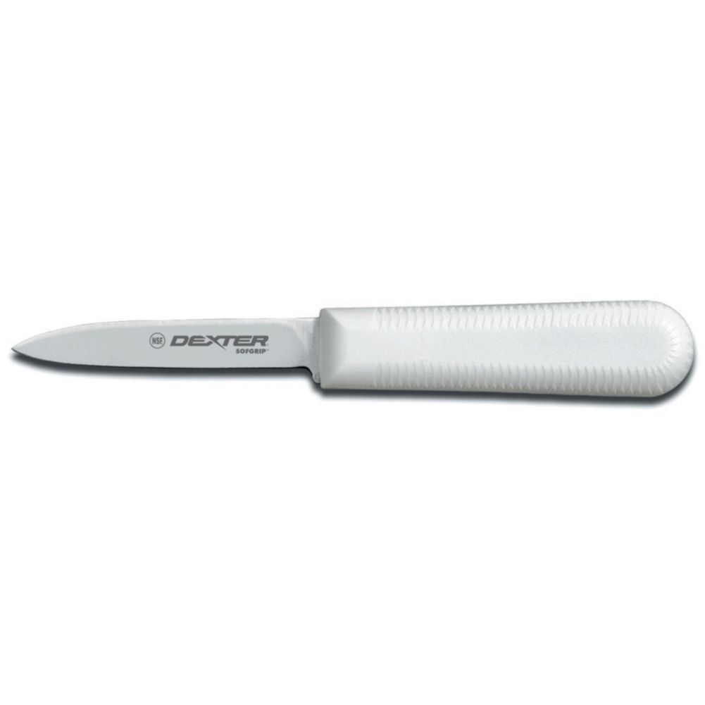 Dexter Russell SofGrip White Handle 3-1/4-In. Cooks Style Parer