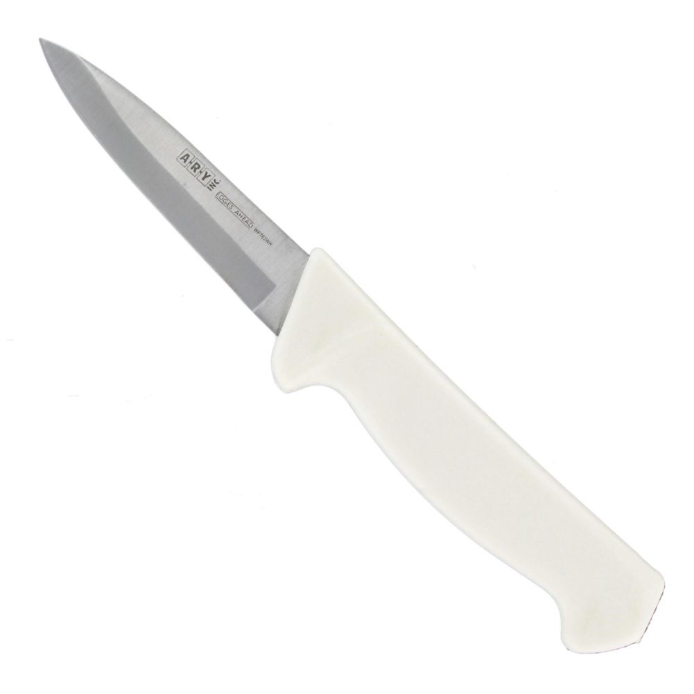 White Handle 4" Paring Knife