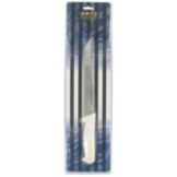 Scalloped 8" Utility Slicing Knife w/ White Poly Handle