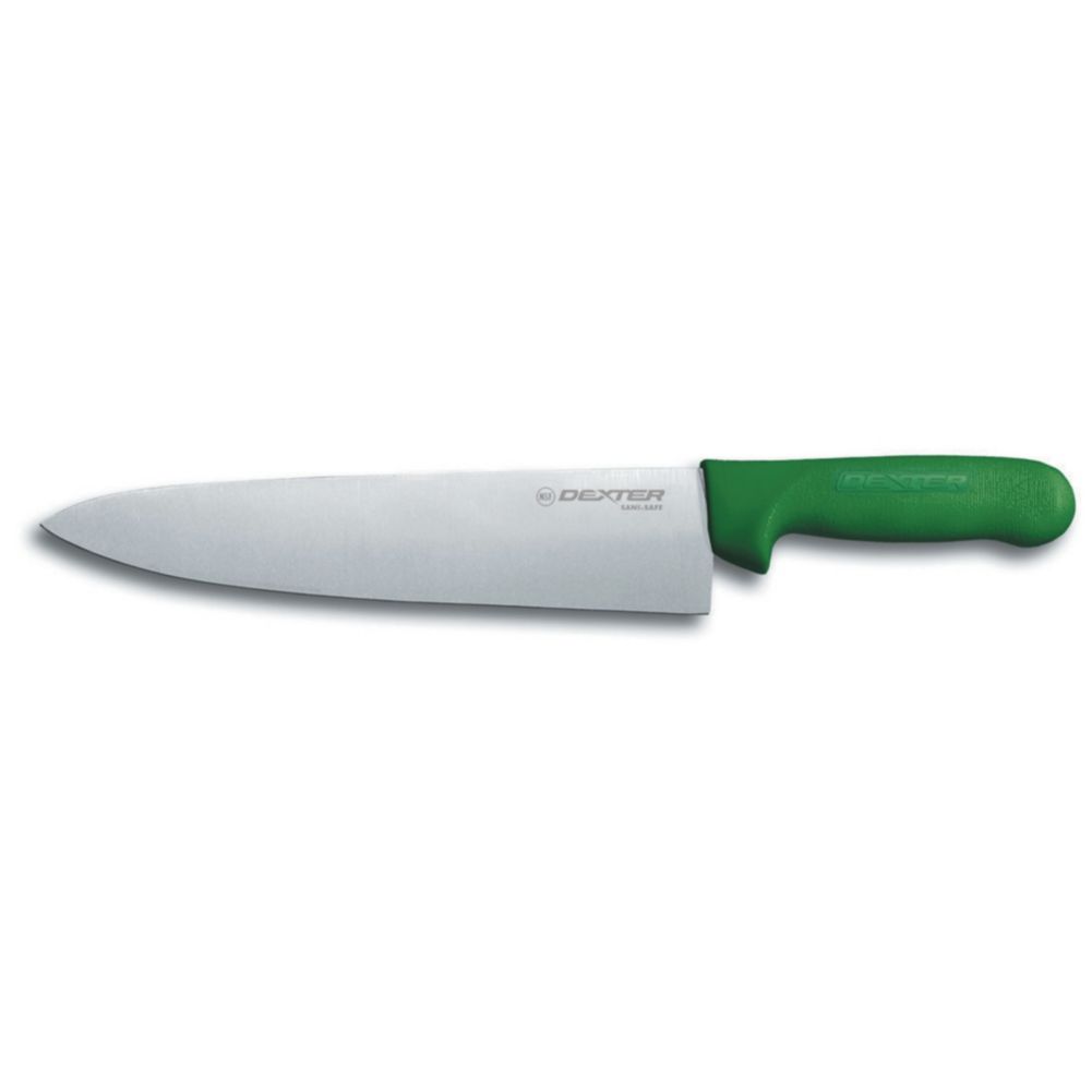 Dexter Russell Sani-Safe&reg; Green Handle 10" Cooks Knife