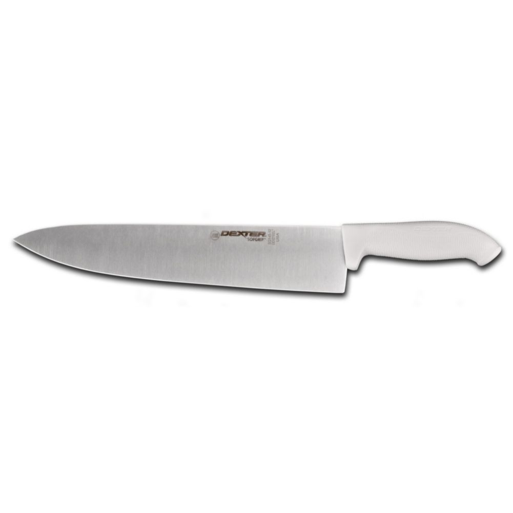 Dexter Russell SofGrip 12" Cooks Knife w/ White Handle