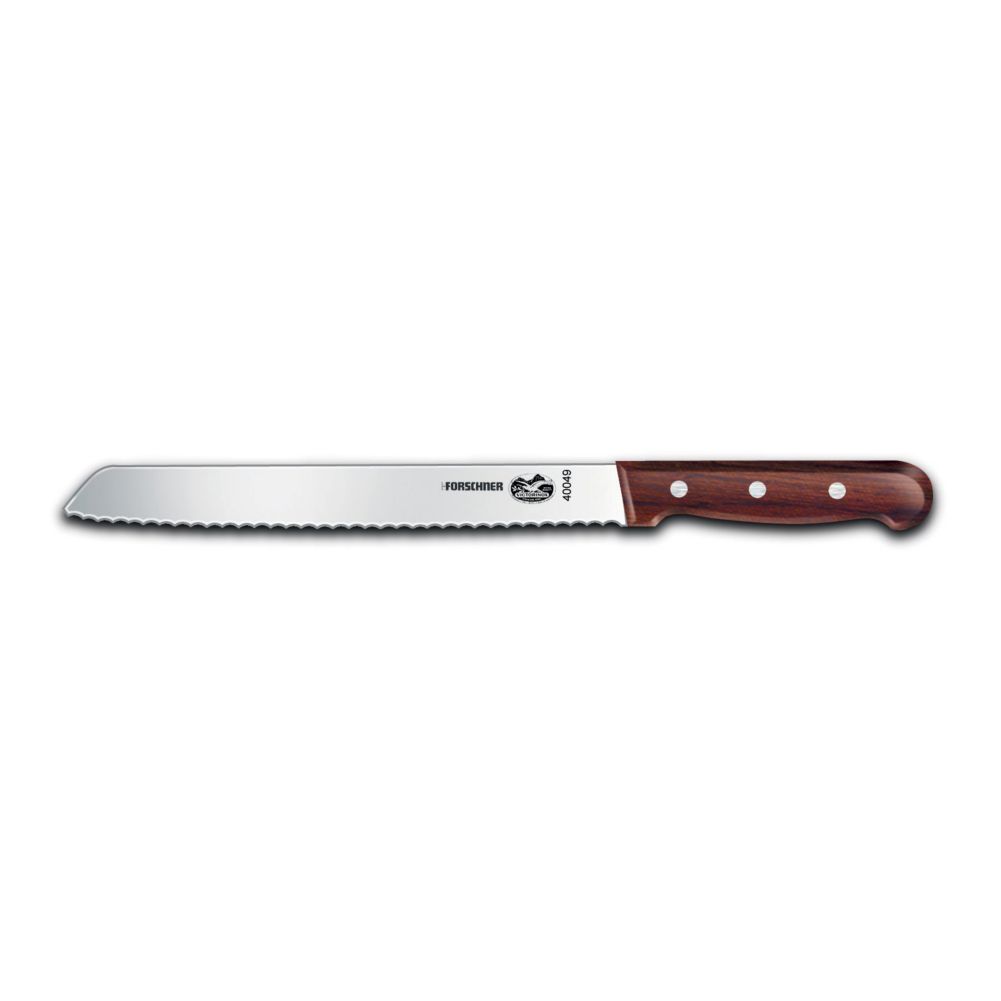 Victorinox Wavy Edge 8" Blade Bread Knife with Rosewood Handle