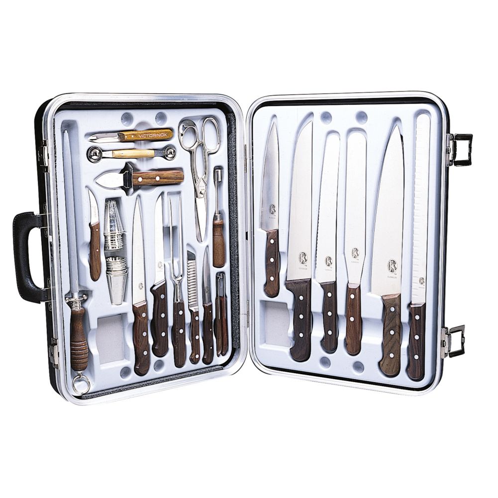 Victorinox Deluxe 24-Piece Gourmet Set with Rosewood Handles