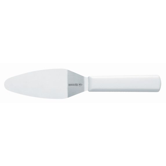 Mundial Pie Server w/ White Handle - 2-1/4" x 4-1/2"