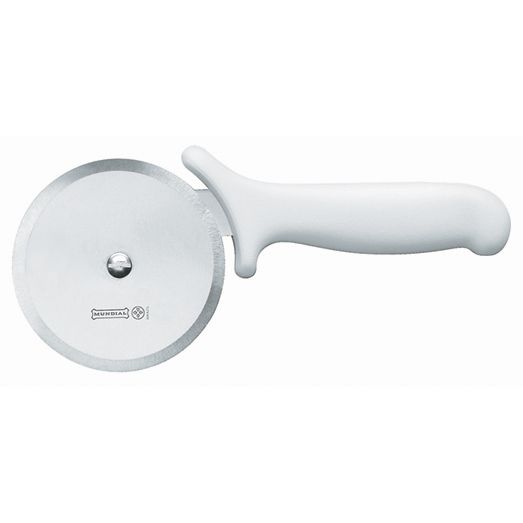 Mundial Pizza Cutter W/White Handle - 4"