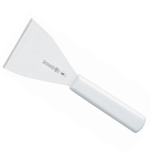 Mundial Griddle Scraper w/ White Handle - 3"