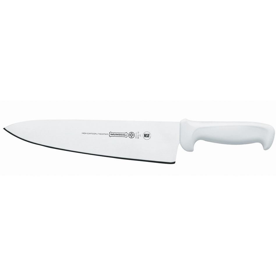 Mundial Cook's Knife w/ White Poly Handle - 10"