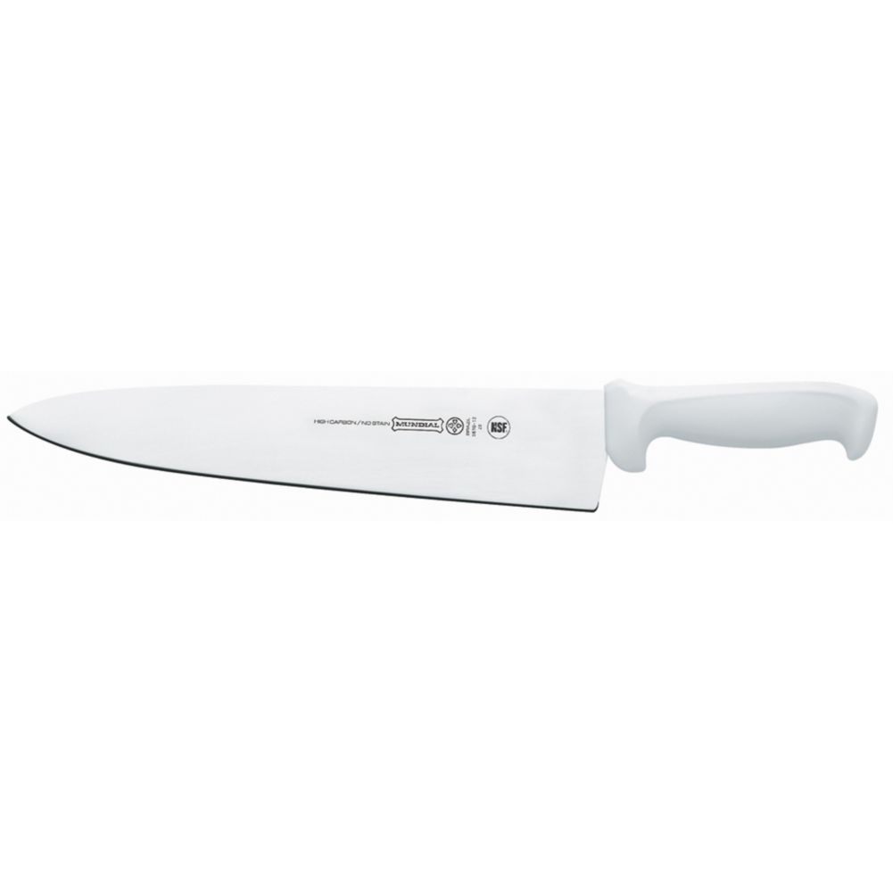 Mundial Cook's Knife w/ White Handle - 12"
