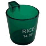 Measuring Cup w/ "Rice" Imprint, 14 oz