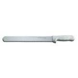 Dexter Russell Sani-Safe White Handle 12-In. Scalloped Roast Slicer