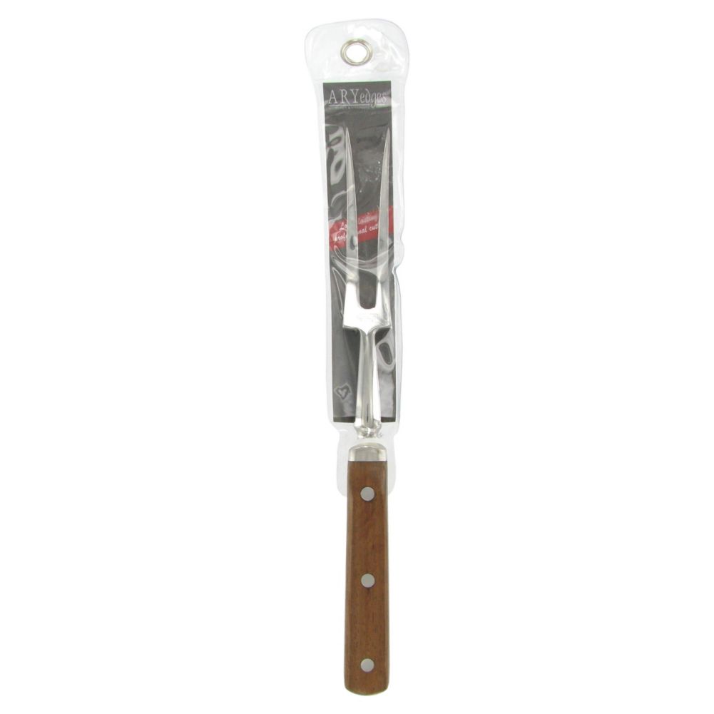 Wood Handle 12" Chef's Fork