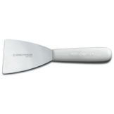 Dexter Russell Sani-Safe&reg; White Handle Stiff 3" Pan Scraper