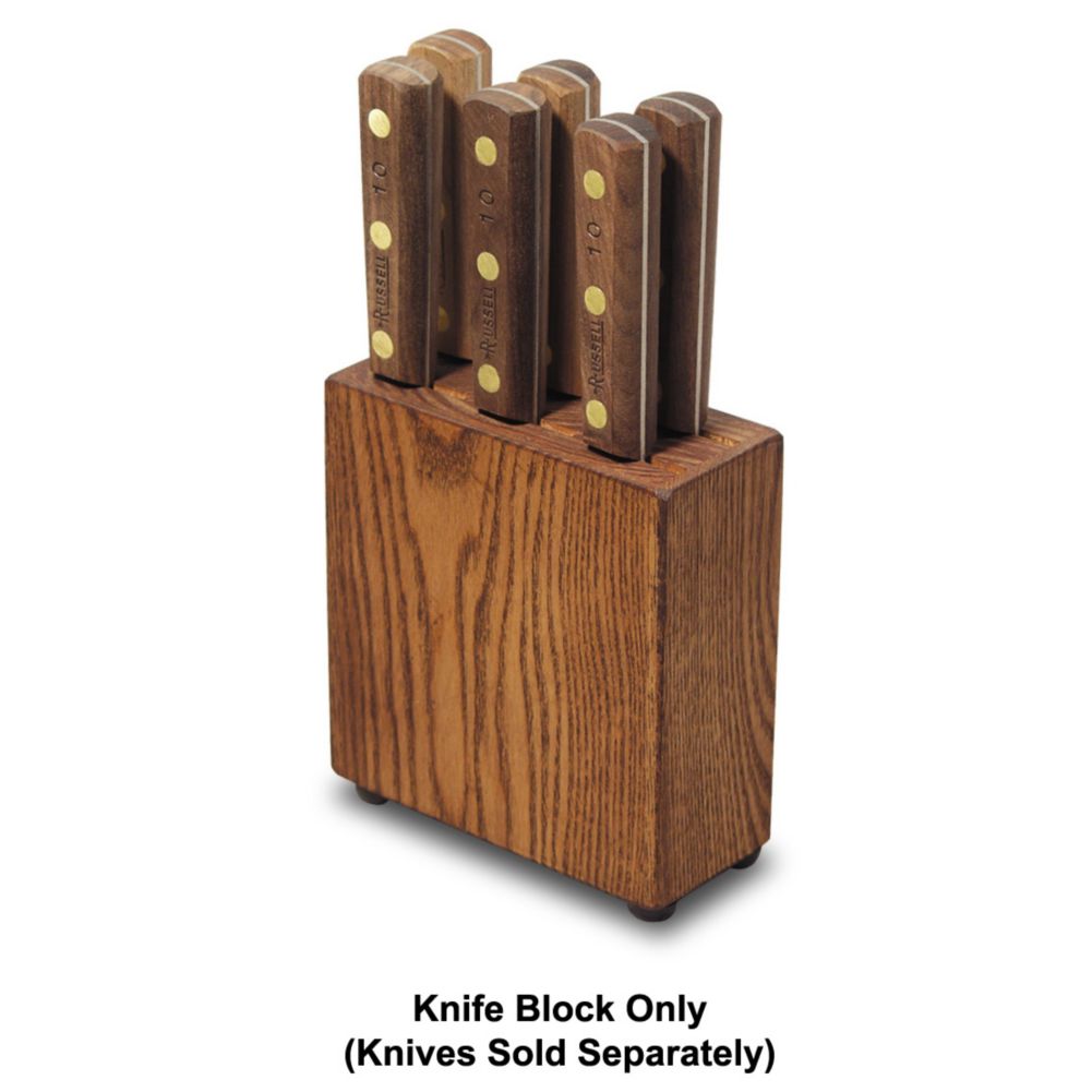 Dexter Russell Traditional&trade; 6-Slot Wood Steak Knife Block