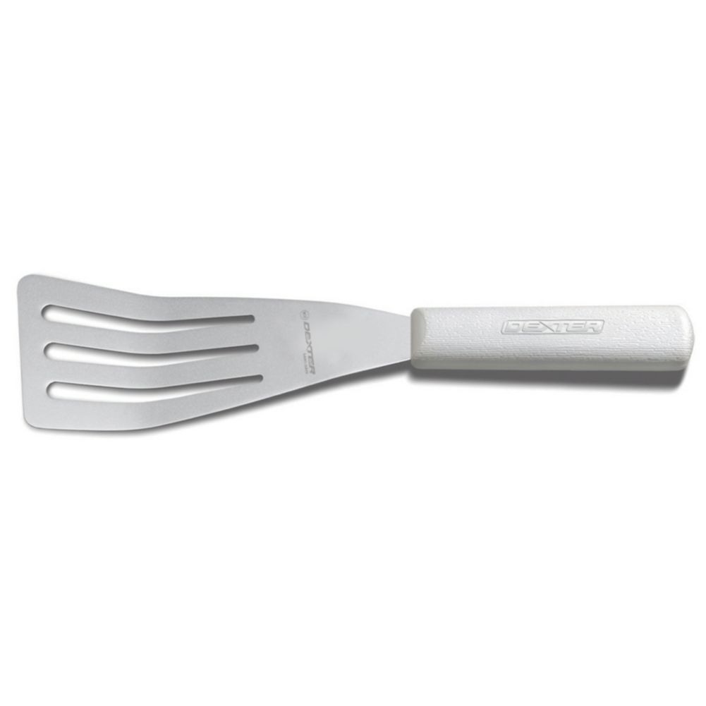 Dexter Russell Sani-Safe&reg; 7-1/2" Bent Slotted Turner