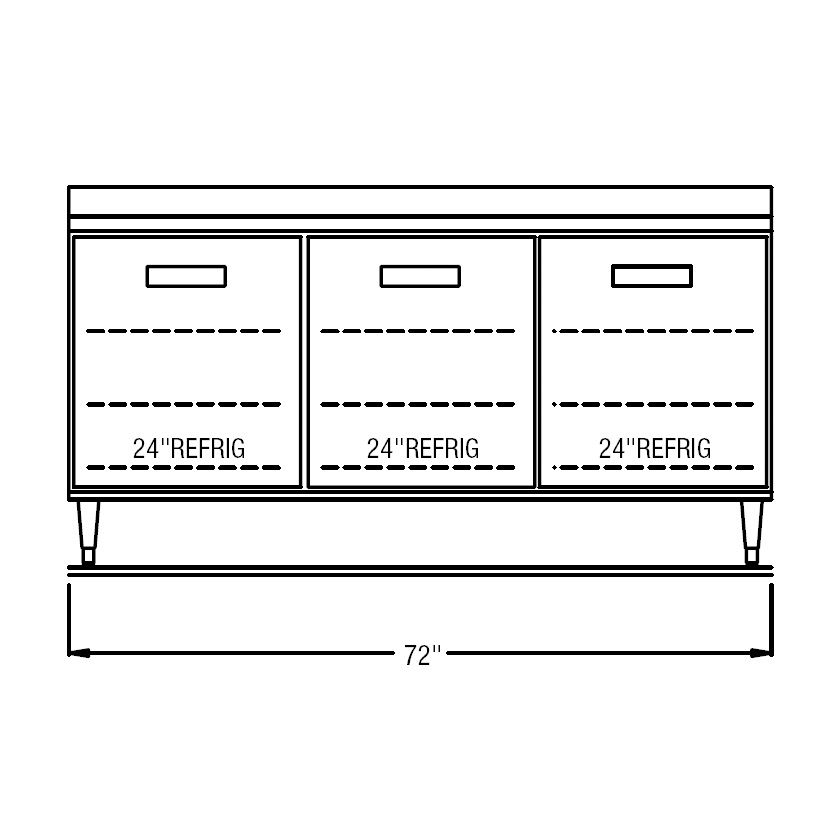 Refrigerated Counter/Work Top,