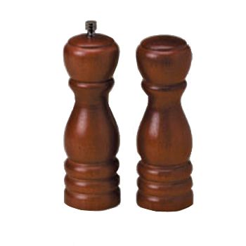 American Metalcraft Wooden Salt & Pepper Mill Set