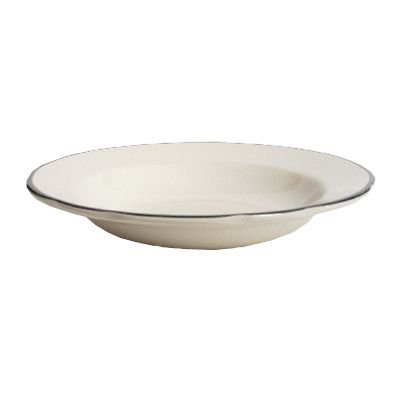 Tuxton&reg; 11 Oz. Scalloped Edge Rim Soup Bowl With Black Band