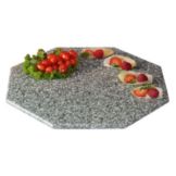 Gourmet Display&reg; 15" Gray Octagon Serving Stone Tray