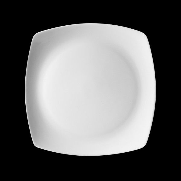 Ten Strawberry Street Aurora White 8-3/8" Square Salad Plate