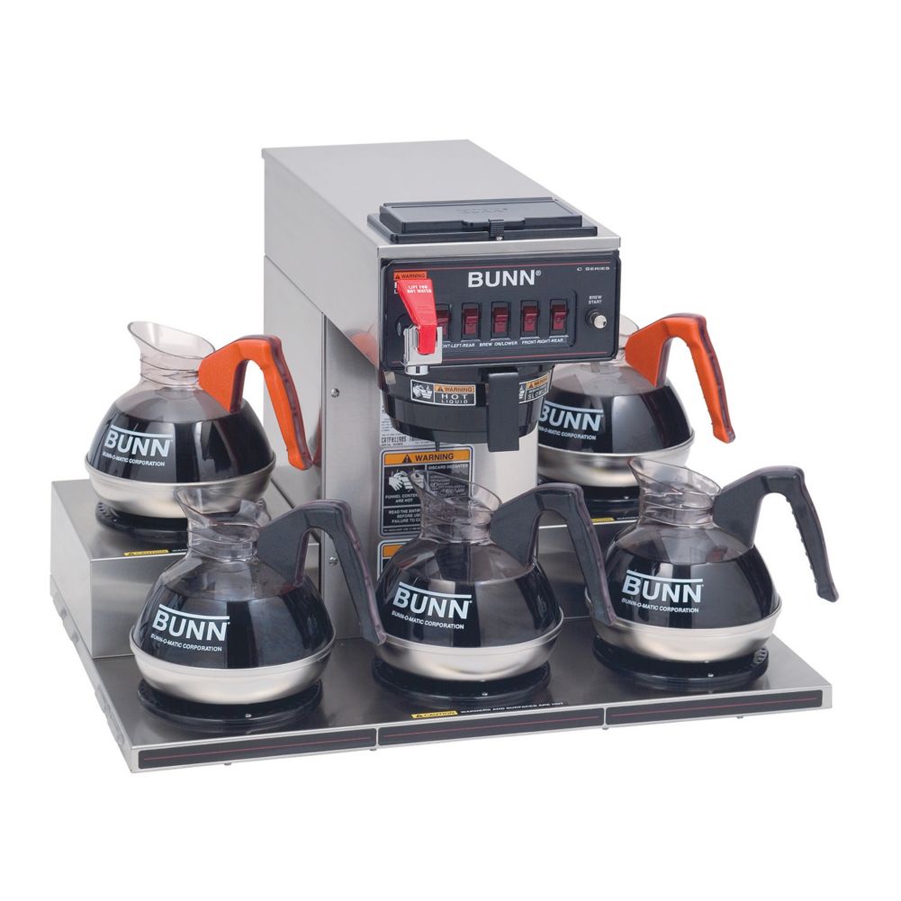 BUNN&reg; Automatic Coffee Brewer with 5 Warmers and Hot Water Faucet