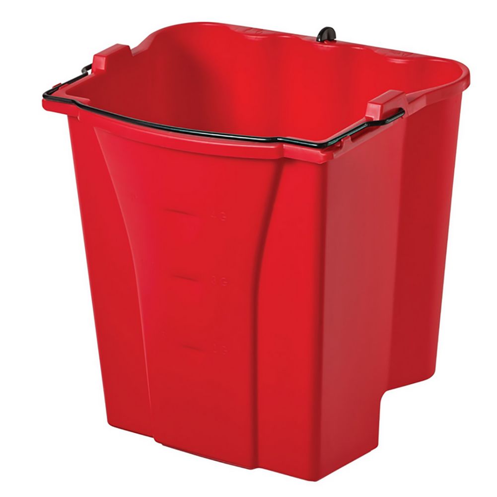 Rubbermaid WaveBrake&reg; Red 18 Qt Dirty Water Bucket
