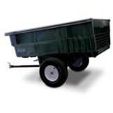 Rubbermaid Black Unassembled 15 cu ft Tractor Cart