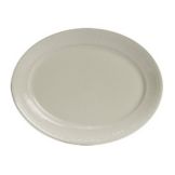 Tuxton&reg; Hampshire 13" x 10-1/8" Eggshell Oval Platter