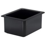 Cambro ColdFest&reg; Black Half Size Cold Food Pan, 6" H