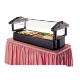 Cambro Black 3-Pan 4' Tabletop Food Bar