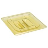 Cambro Amber 1/6 Size H-Pan&trade; Cover w/ Handle