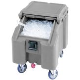 Cambro Standard Height SlidingLid Ice Caddy, Light Gray, 100 lbs