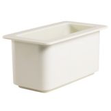 Cambro ColdFest&reg; White, 6" H 1/3 Size Cold Food Pan