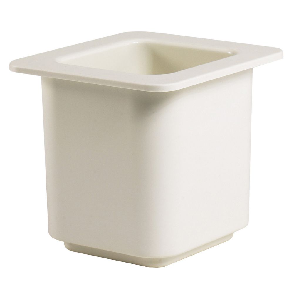 Cambro ColdFest&reg; White 1/6 Size Cold Food Pan, 6" H