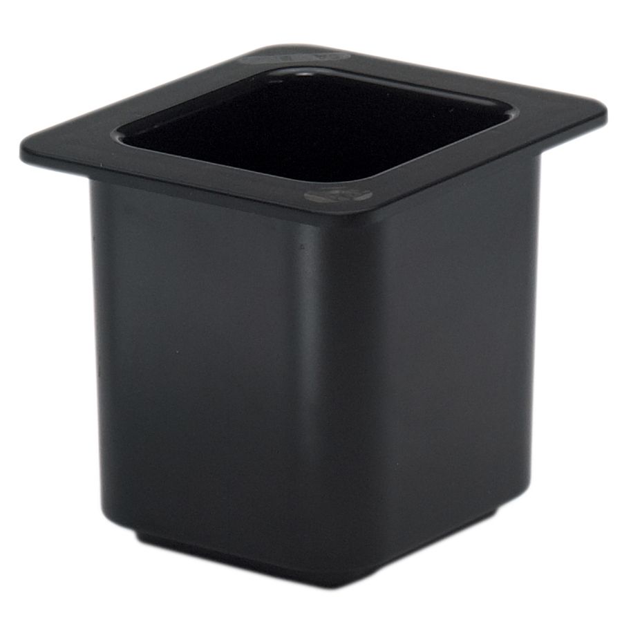 Cambro ColdFest&reg; Black 1/6 Size Cold Food Pan, 6" H