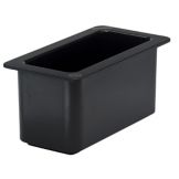 Cambro ColdFest&reg; Black 1/3 Size Cold Food Pan, 6" H